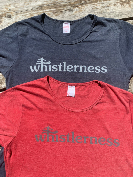 whistlerness women's bamboo tri-blend t-shirt